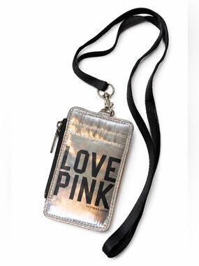 RARE COLLECTOR’S ITEM | Victoria Secret’s Silver Card Holder Lanyard